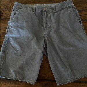 Quiksilver Men’s Gray Straight Fit Shorts Size 34 Casual Chino Style